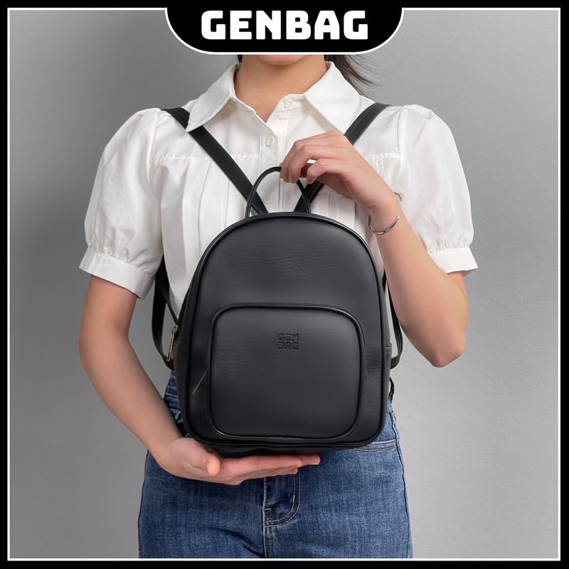 Balo nữ mini GENBAG da pvc cao cấp đi chơi đi làm đeo vai backpack BL13