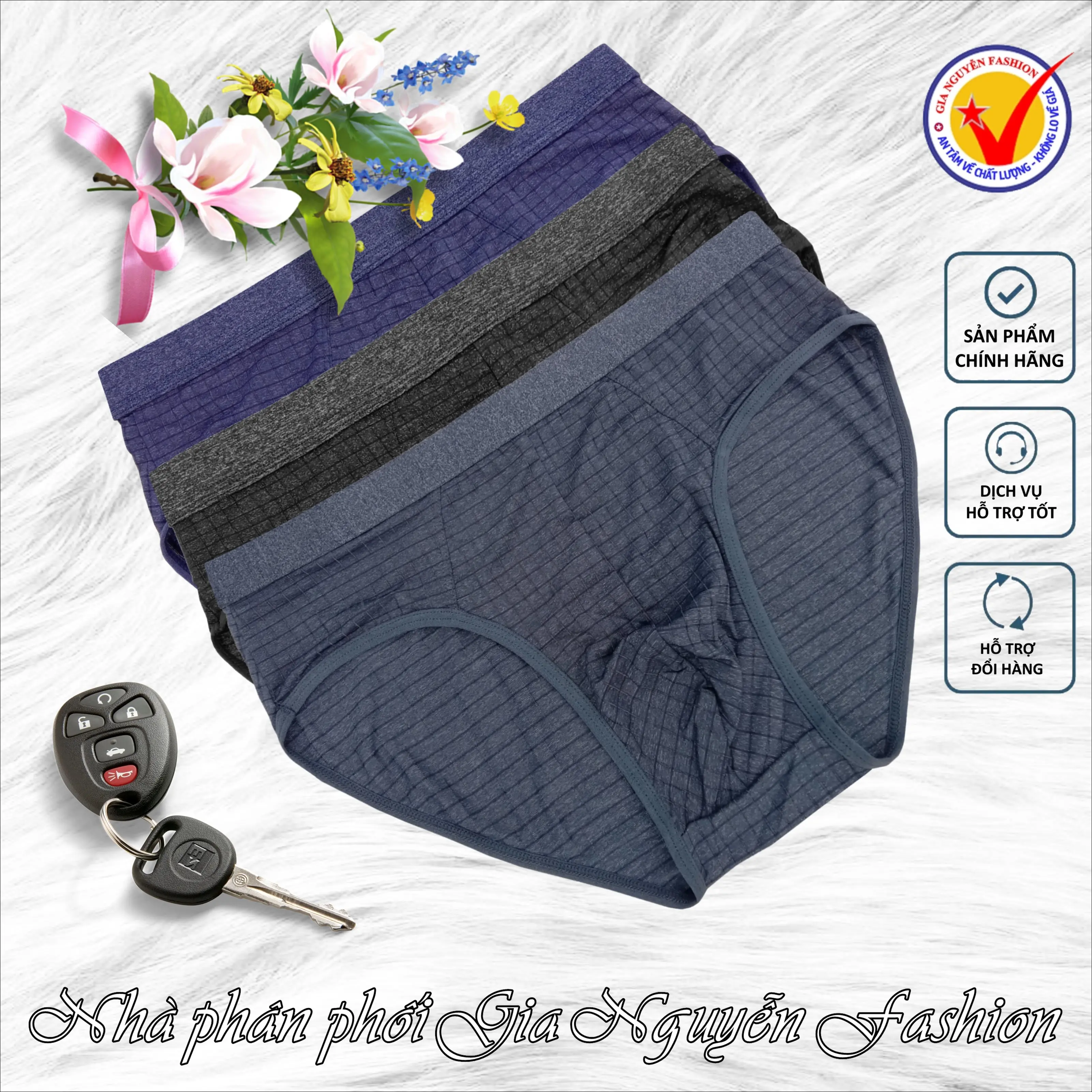 Combo 3 quần lót nam - Thun lạnh Hàn Quốc, hàng cao cấp, đẹp xuất sắc Menswear Sịp