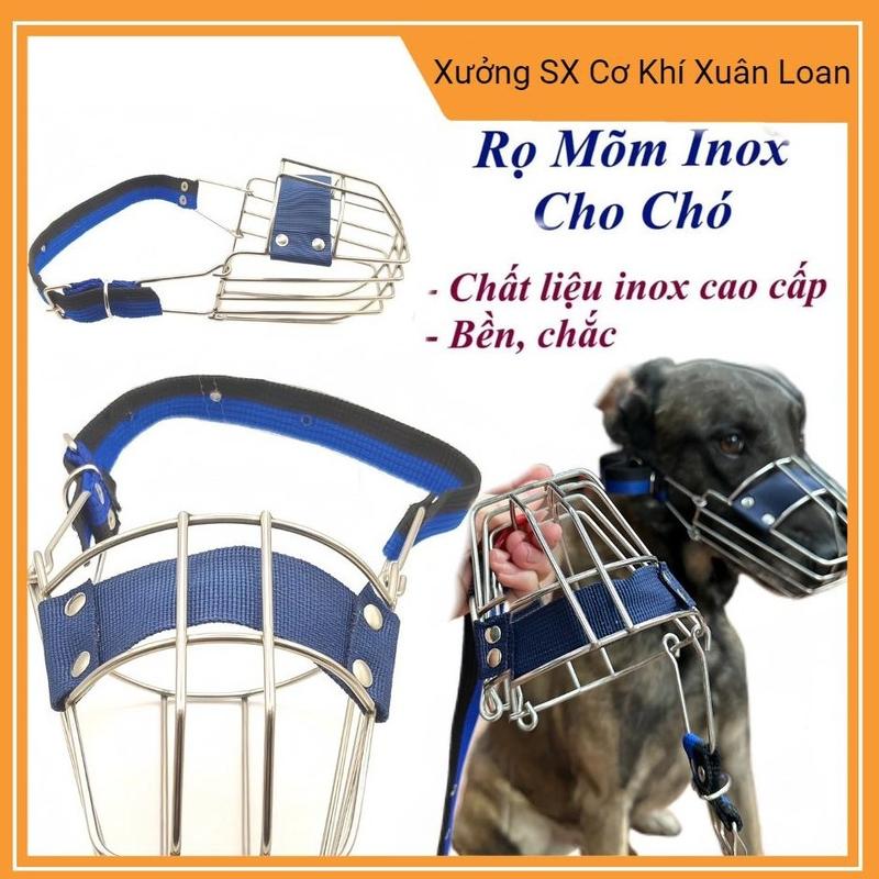 Rọ mõm cho chó inox cực chắn chắc,chống gỉ (3 size) có thể điều chỉnh được khóa ,tác dụng chống chó cắn và phá loại cao cấp chất  lượng