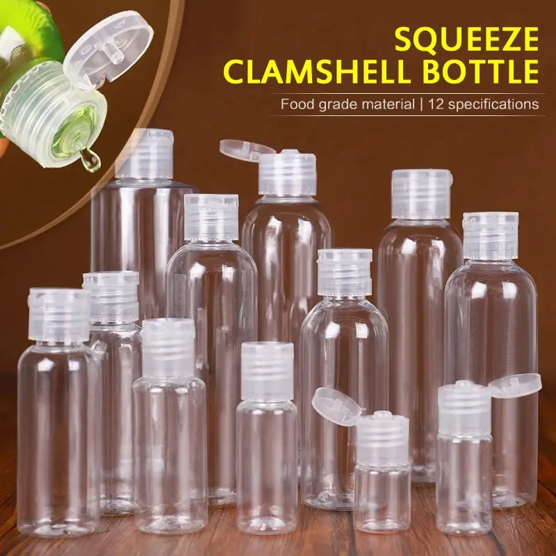 Chai Chiết Nhựa PET Dạng Nắp Bật Chiết Mỹ Phẩm, Dung Dịch, Nước Rửa Tay 30ML/50ML/100ML