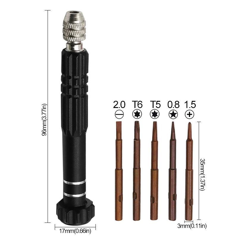 Bộ Tuốc Nơ Vít Đa Chức Năng 5 Trong 1, Bao Gồm Kính, Điện Thoại Di Động, Đồng Hồ, Dụng Cụ Tháo Lắp, Thích Hợp Để Phục Hồi Máy Tính Xách Tay Bao Gồm Mũi Tuốc Nơ Vít S2 6