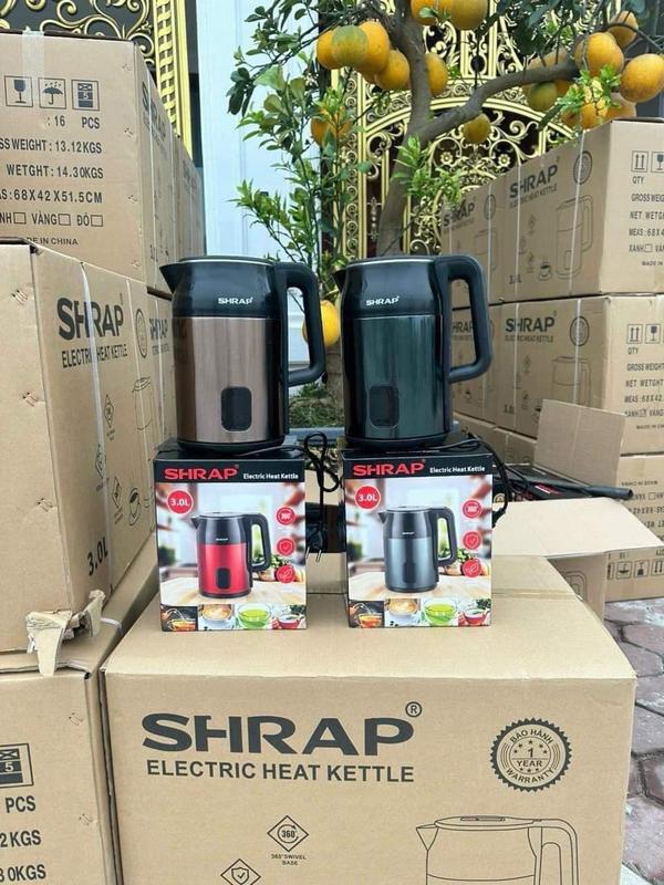 Ấm siêu tốc THÁI LAN SHARP dung tích 2 lít Đun Nước Bình Đun Nước 3