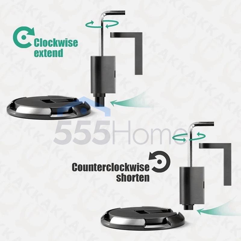 [SG] Heavy Duty Door Stopper Mechanical Door Stop Adjustable Door Holder Non-punch Sticker Furniture Door Hardware