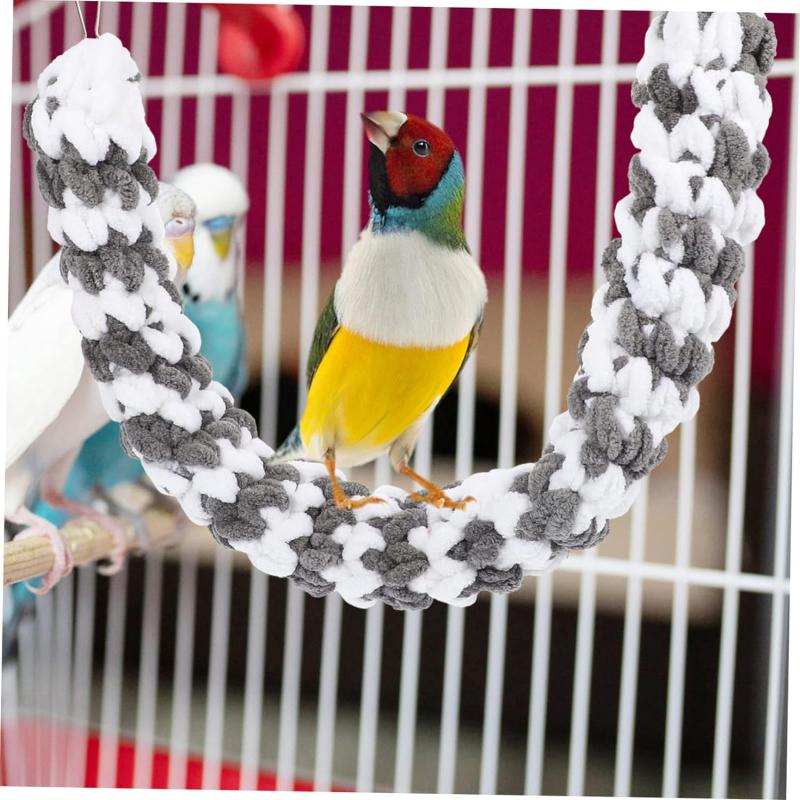Product Introduction of HG 1PC Totority Hammock Swing Ferret Toys Sugar Glider Toys, Hamster Toy Cage Rat Rope Toy Sugar Glider Toy Bird Rope Perch Swing Toy for Climbing/Exercising Hammock Swing Ferret Toys 21