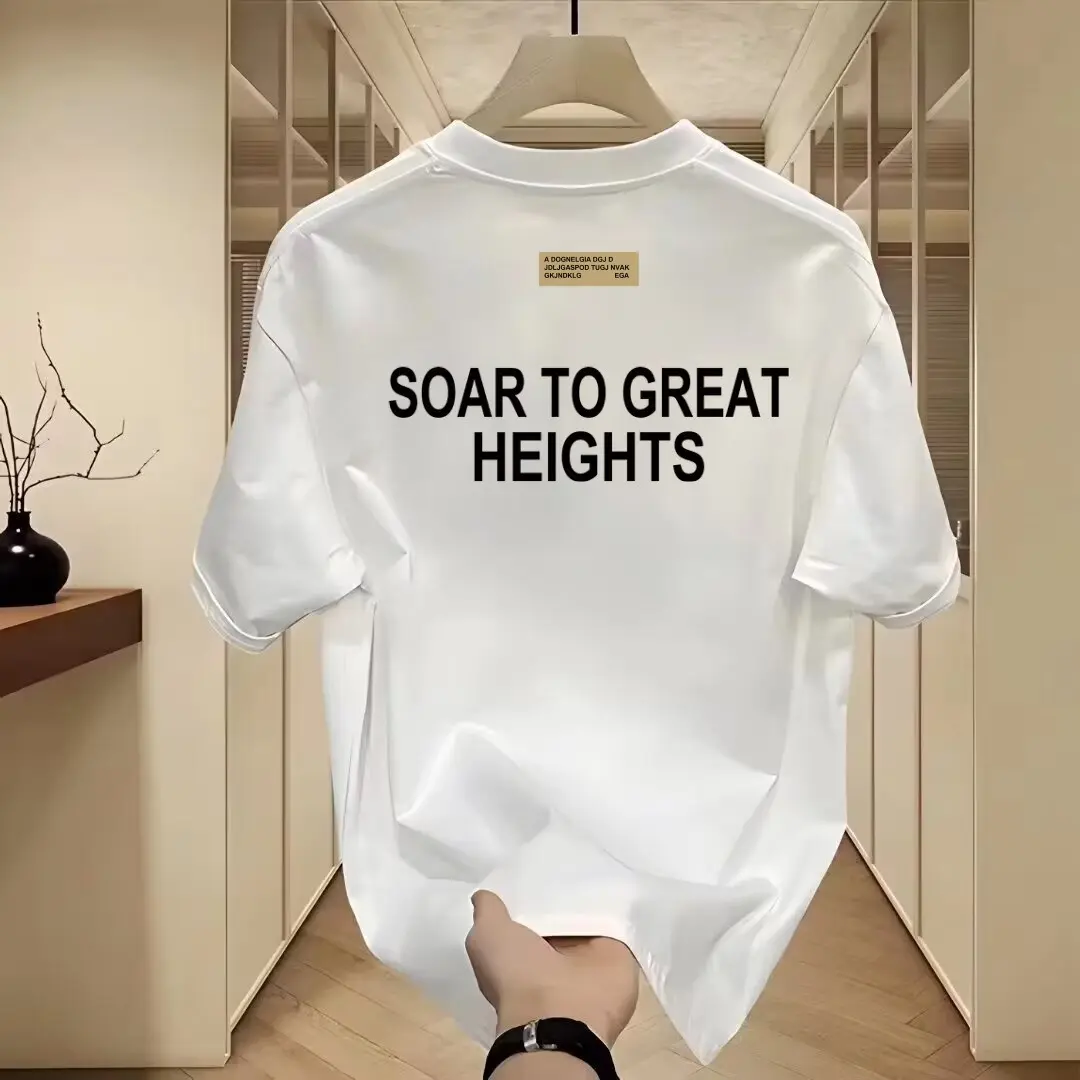 Áo Thun Cotton Ngắn Tay In Hình, Thương Hiệu Thời Trang Mỹ Ins, Dành Cho Nam Và Nữ, Cổ Thuyền Dễ Phối Đồ, Áo Thun Mùa Hè, Hàng Mới Về