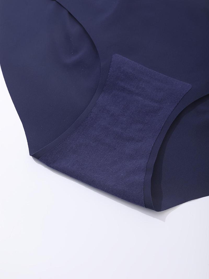 Product Introduction of Women's Solid Scallop Trim High Waist Knicker, Soft Comfy Breathable Seamless Panty for Daily Wear, Underwear for All Seasons 3