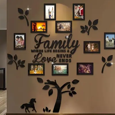 Family Photo Wall Design Ideas