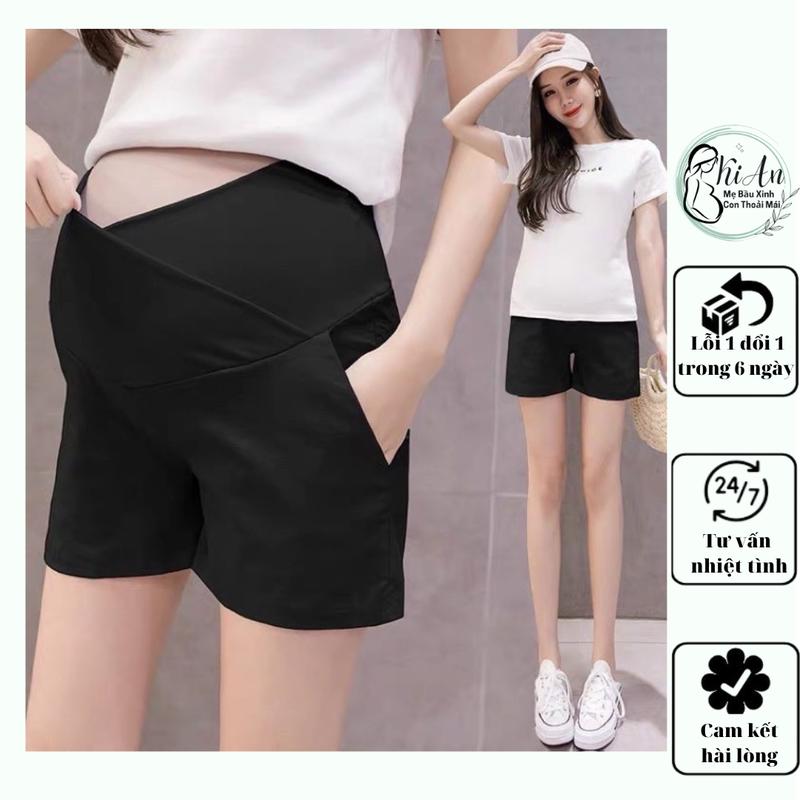 quần SOOC BẦU KI AN QB101 chất umi cao cấp siêu mát siêu mềm siêu mịn short đùi bầu size từ s-3xl Váy Bầu Đầm Bầu