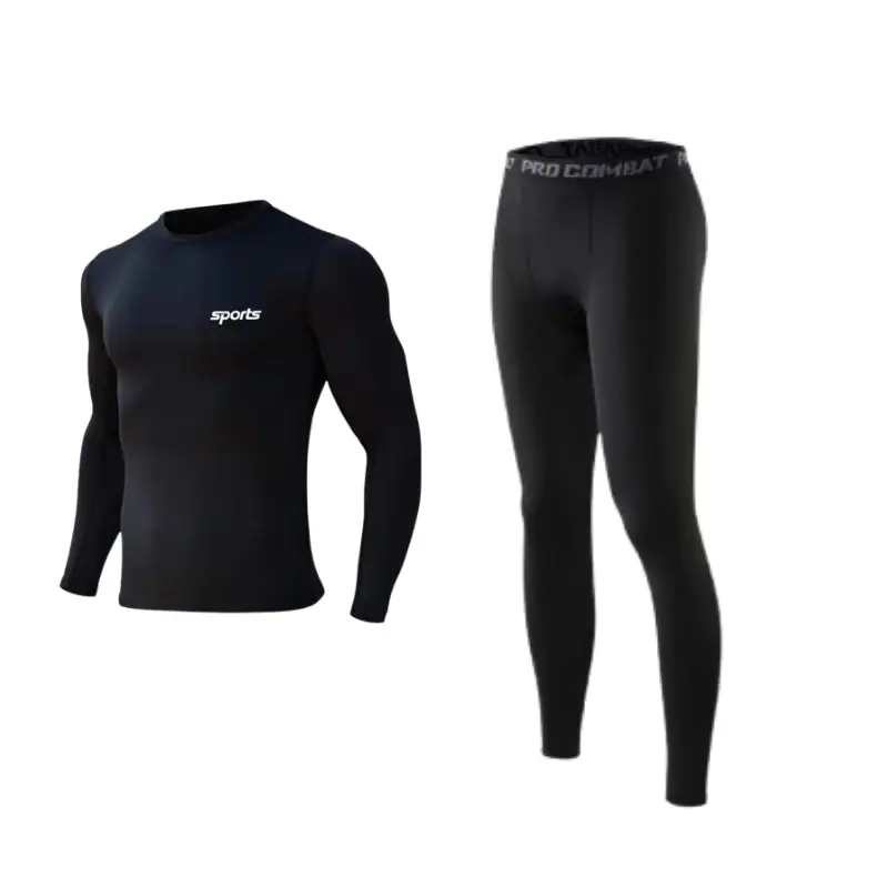 Bộ quần áo giữ nhiệt thể thao nam, 1 áo giữ nhiệt Sport + 1 quần giữ nhiệt COMBAT PRO