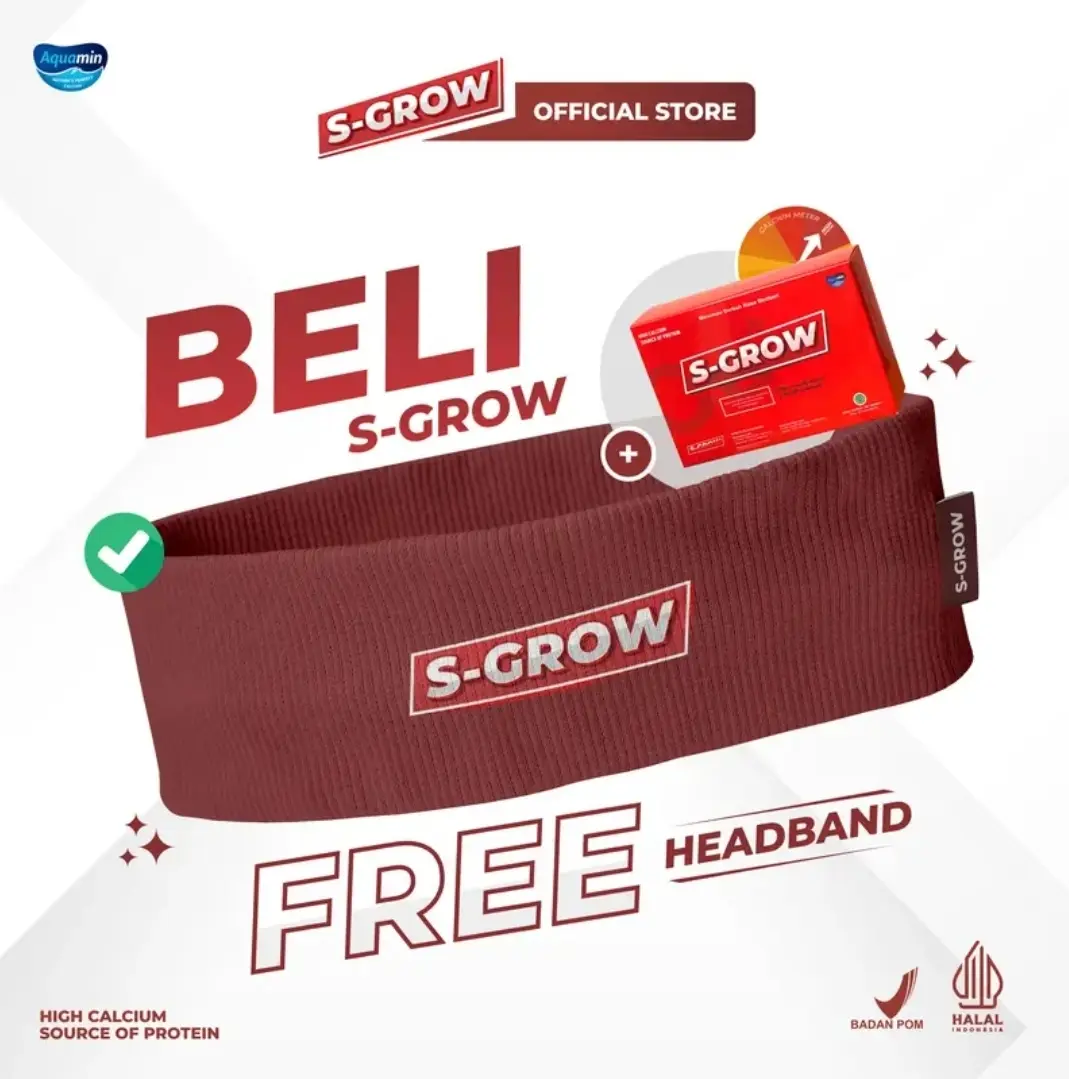 S-GROW  + HEADBAND PELINDUNG