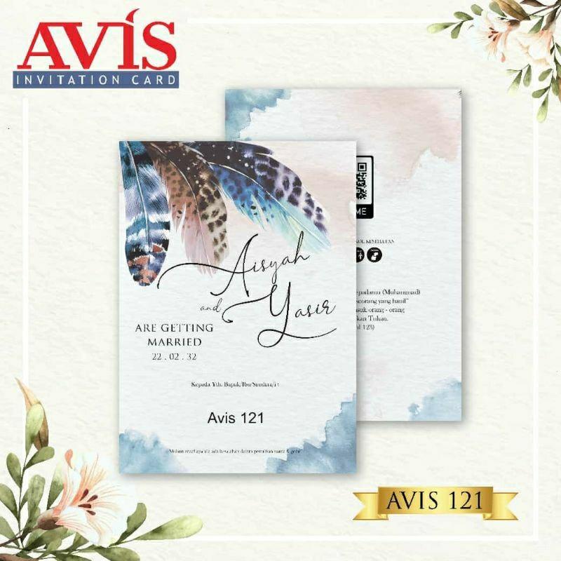 Undangan Pernikahan AVIS 121 Elegan Modern Paket Lengkap 100 PCS Gratis Label & Plastik - JanjiKita | Default