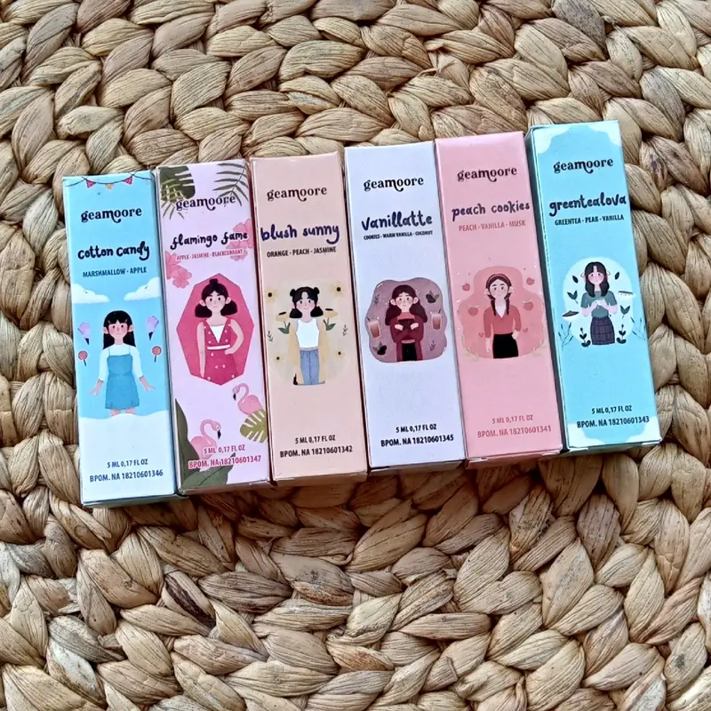 paket hemat 6 pcs parfum roll on geamoore acone Wanita Terwangi 1