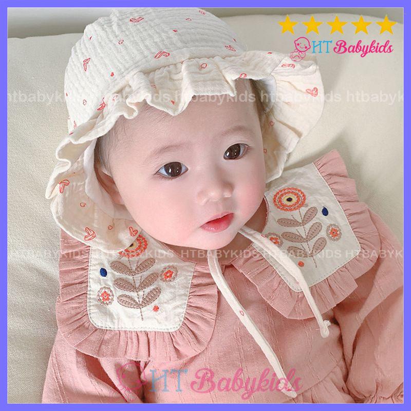 Mũ Bucket Che Nắng Siêu Dễ Thương Thời Trang Xuân Hè Cho Bé Gái Sơ Sinh