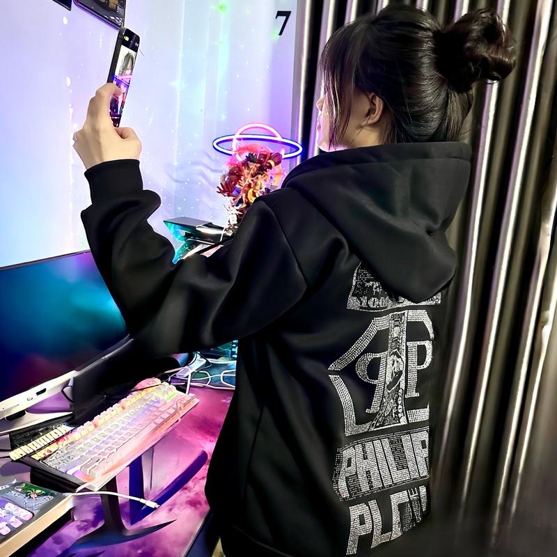 Áo hoodie đầu lâu kim tuyến nỉ bông dày dặn hottrend nam nữ [ logo Kim Tuyến ] aokhoac nam