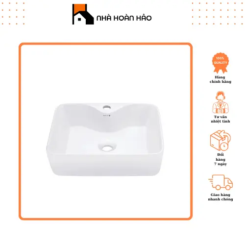 Chậu lavabo đặt bàn Basic BS-203 | Thiết kế hiện đại, chất liệu bền đẹp 0