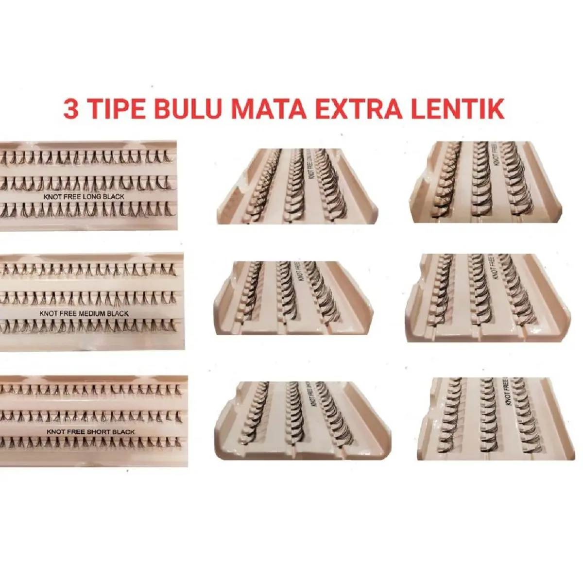 Bulu Mata Tanam Extra Lentik dan tebal / bulu mata eyelash extension bulumata  Box