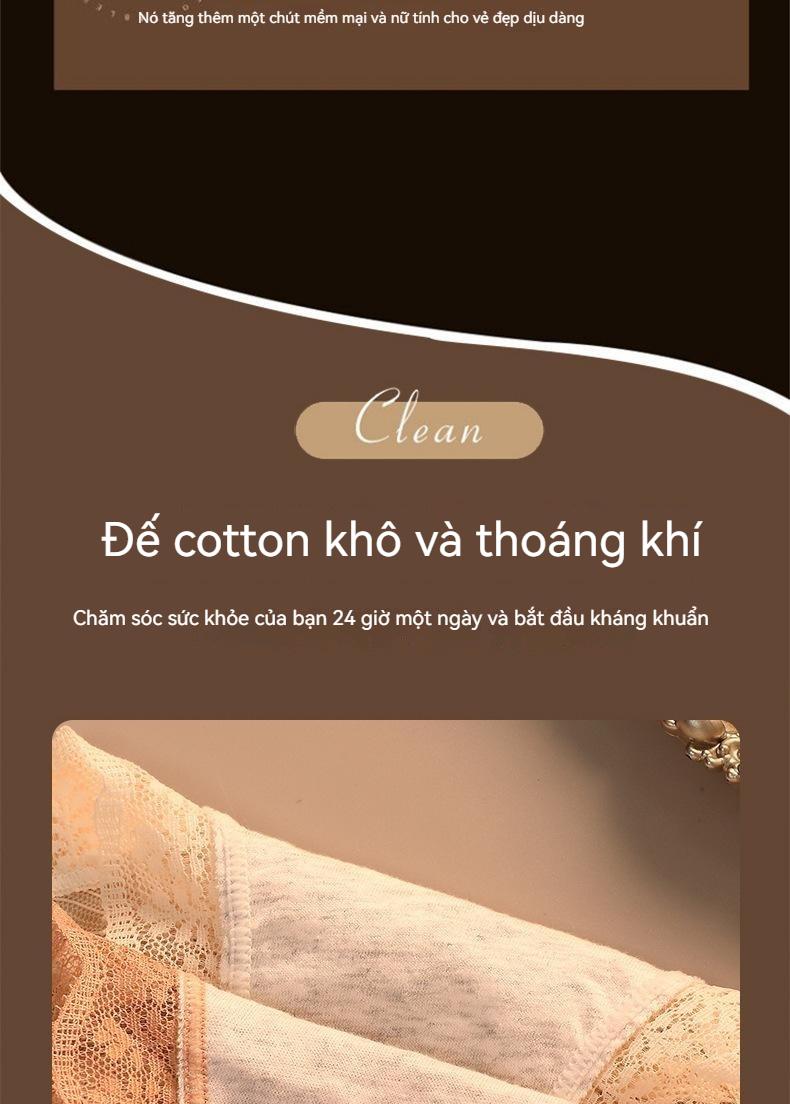 Product Introduction of Đồ Lót Ren, Chất Lượng Phổ Biến, Dành Cho Nữ, cạp vừa, Làm Bằng Bông, Có Đáy Kháng Khuẩn, Gợi Cảm Và Thoáng Khí, Liền Mạch, Phong Cách Cổ Điển Quần Lót Bé Gái, Thích Hợp Cho Đồ Lót Nữ 23