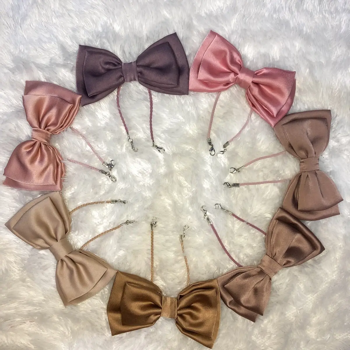 Silky Bow Strap Masker ( bisa konektor saja/ 2in1)