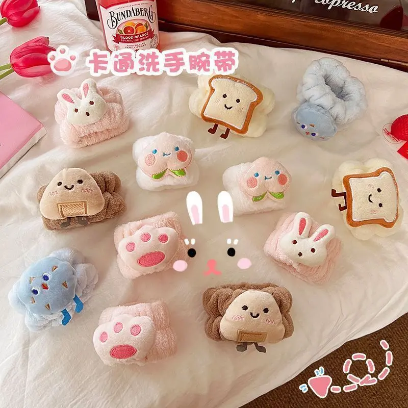Dây Đeo Cổ Tay Rửa Mặt Cho Em Bé Thiết Kế Hoạt Hình Dễ Thương, Không Thấm Nước, Tay Áo Chống Ướt, Thích Hợp Cho Trẻ Em, Vòng Bít Ma Thuật Thấm Hút, Bảo Vệ Cổ Tay 6