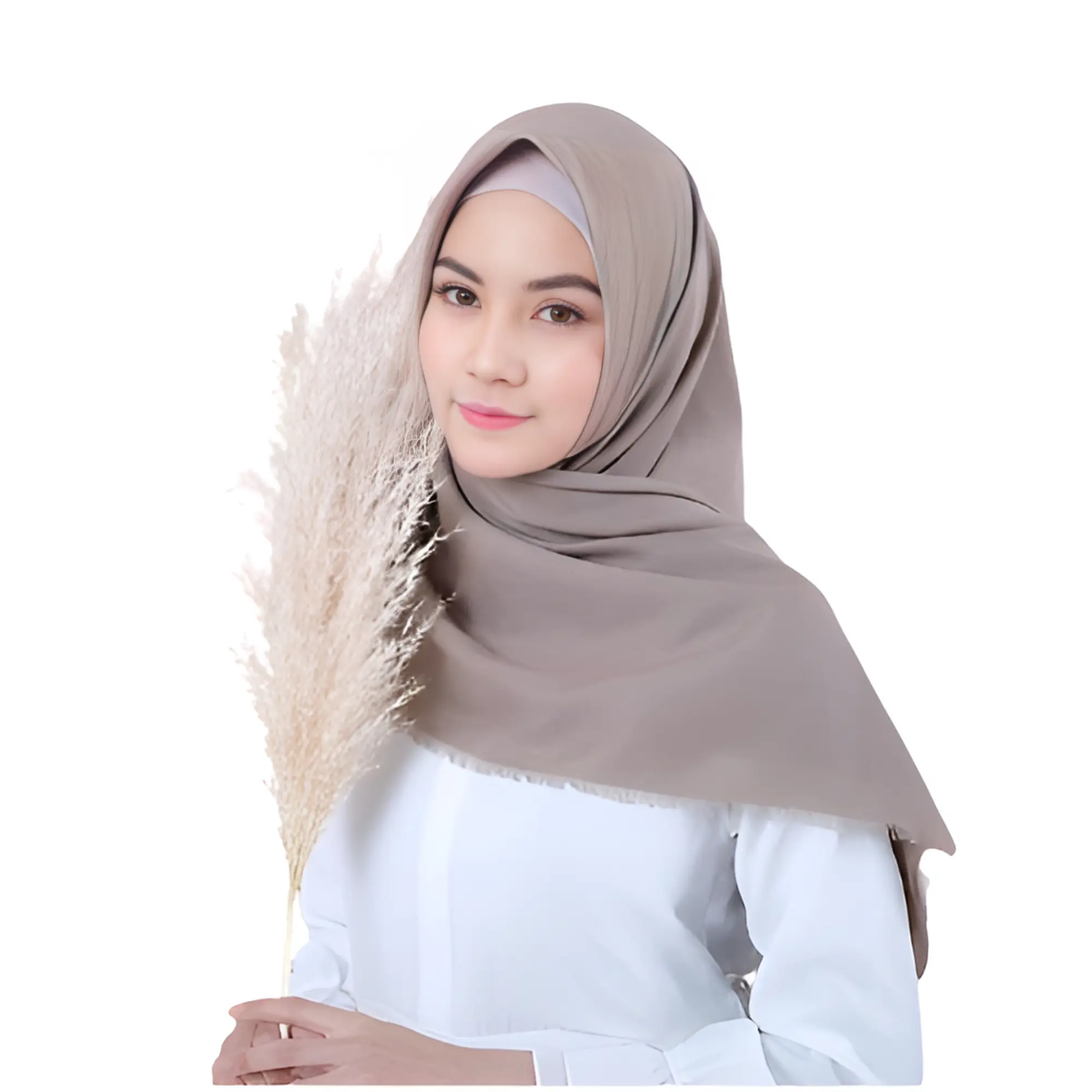Kerudung Saudia Exclusive Segi Empat Rawis Daily Hijab basic cantik Katun Lembut Square Muslim