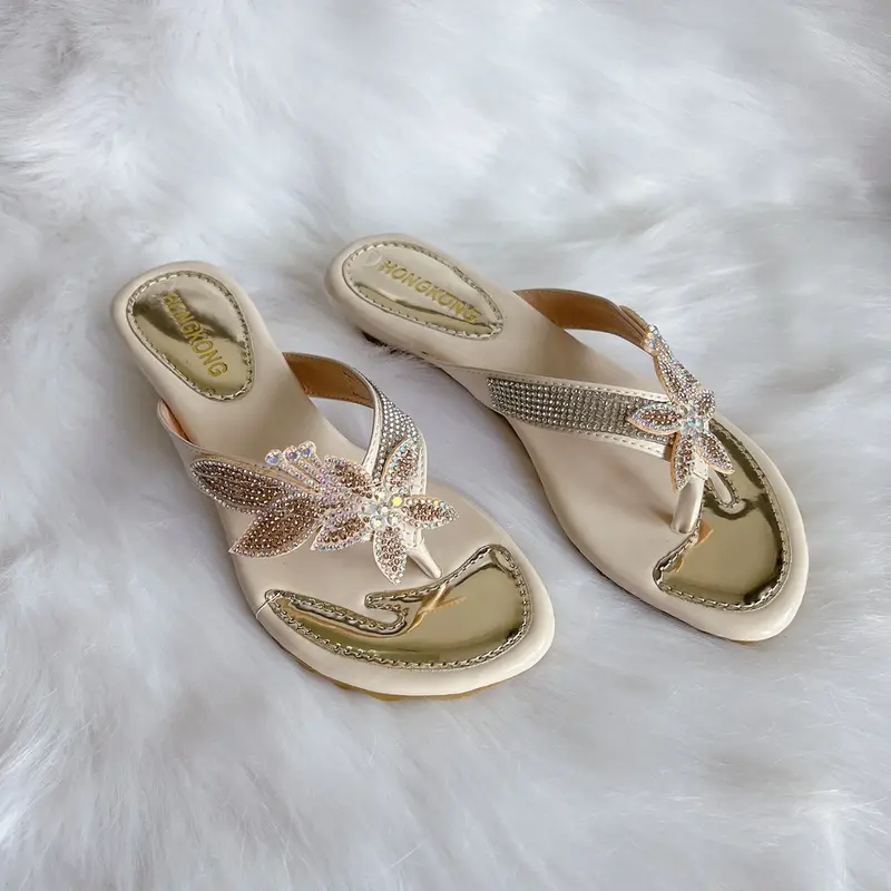 Dép xoàn big size 36-42 đế xuồng 3cm chiếc lá Nữ - Giày cao cấp trẻ trung hiện đại 2