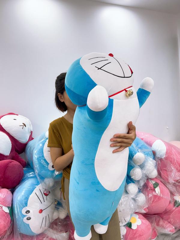 Gấu Bông Doremo Màu Xanh dáng nằm