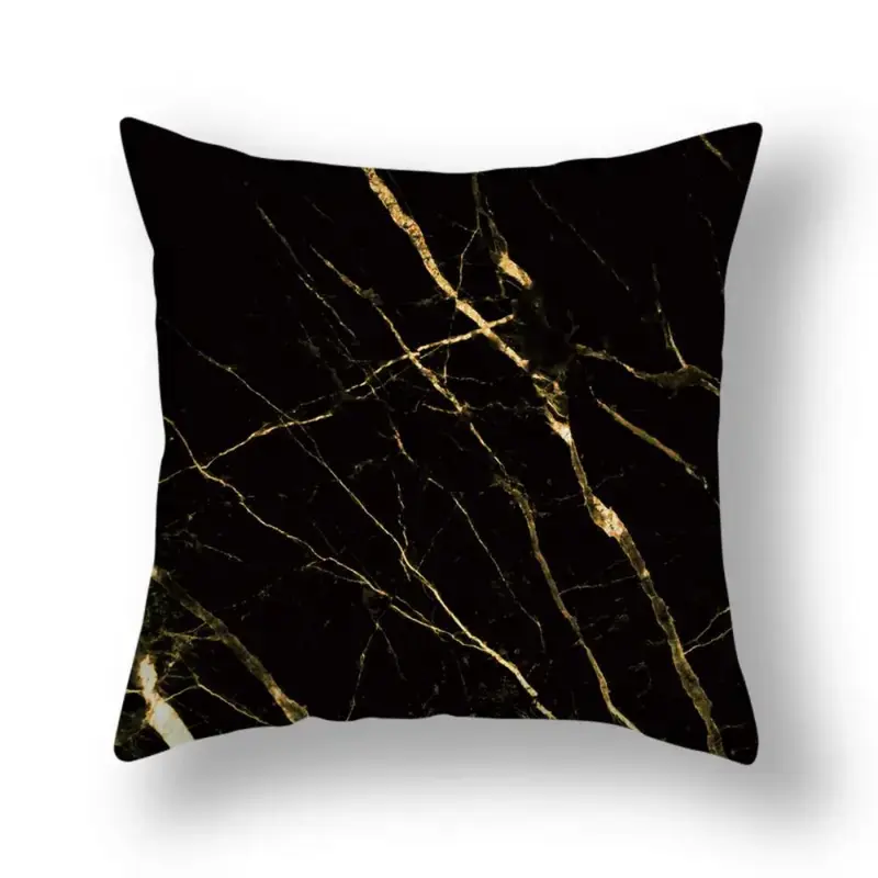 Marble Pattern Pillow Cover without Filler (4pcs), Geometric Pattern Decorative Pillow Cover, Square Decorative Pillow Cover for Sofa, Bed, and Office, Bedroom Decor Ideas, Home Decor Products 7