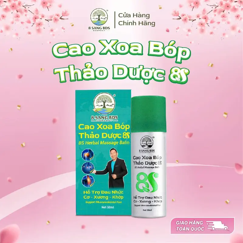 8S2 - MUA 1 TẶNG 1 - Cao Xoa Bóp Thảo Dược 8S - Truyền thống (chai nhôm) - Hỗ trợ cải thiện các vấn đề cơ xương khớp 3