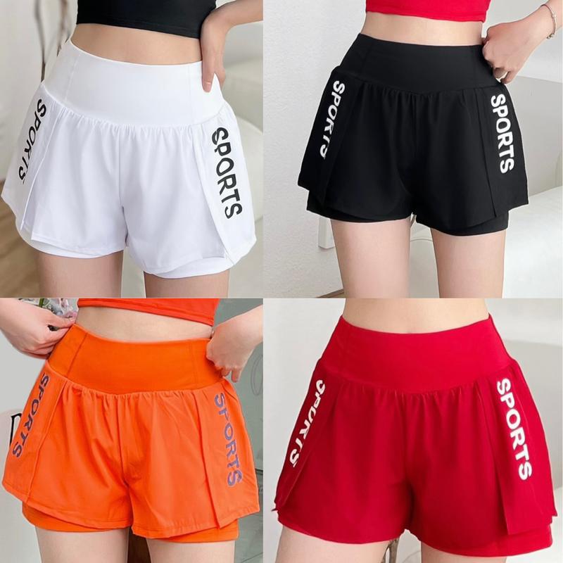 Quần Đùi 2 lớp Tập Thể Thao Nữ Tập Gym Yoga Aerobic chạy bộ pickleball đi biển đều đẹp