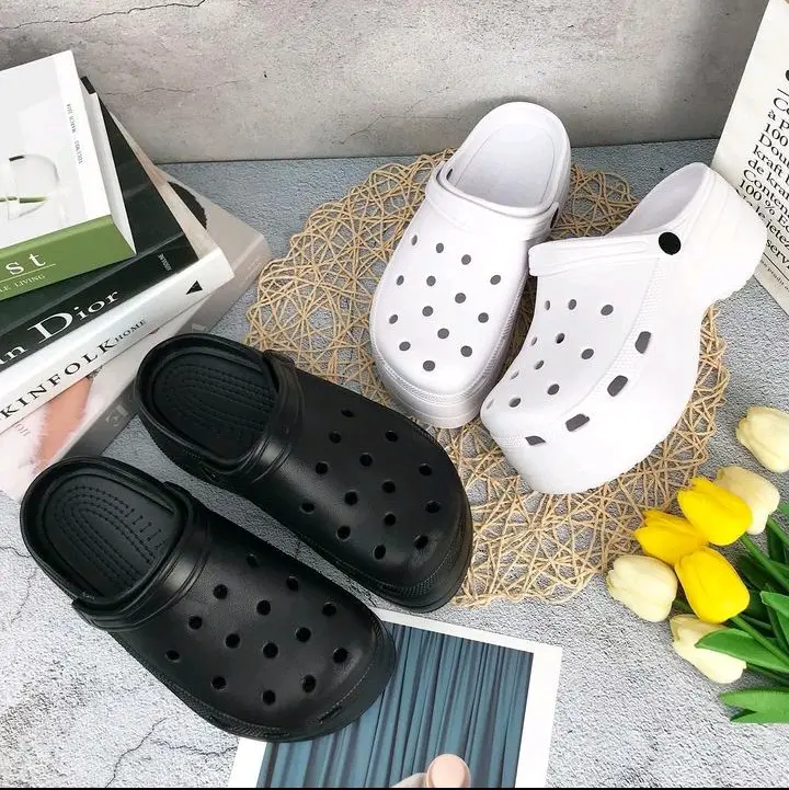sendal cross wanita import realpict a6662 tinggi 7cm