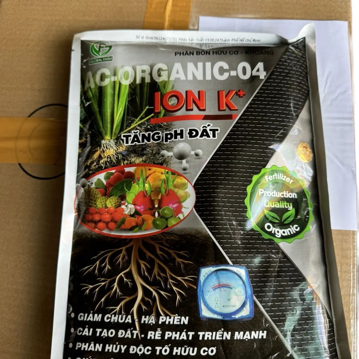 Ionk+ túi 1kg Globaf fram  Hạ Phèn , Ra Rễ Xanh Lá  , Cải Tạo Đất ,Phát triển bộ rễ