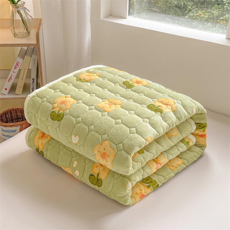 Product Introduction of Floral Pattern Bed Protector, 1 Count Thickened Mattress, Soft Comfortable Bed Mattress, Bedding Supplies for Home, Bedroom, Guest Room 2