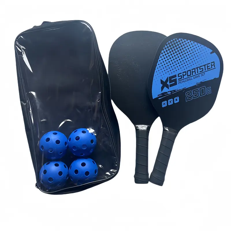 Bộ Vợt  PIckleball Sợi Các Bon Thể Thao Ngoài Trời Vợt Peak ,2 Vợt Kèm 4 Bóng .Vợt Bóng Ném Mỹ 7
