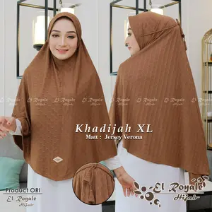 Kerudung Hijab Instan Khadijah XL Tali Kepang Jumbo Bergo Khimar by El Royale