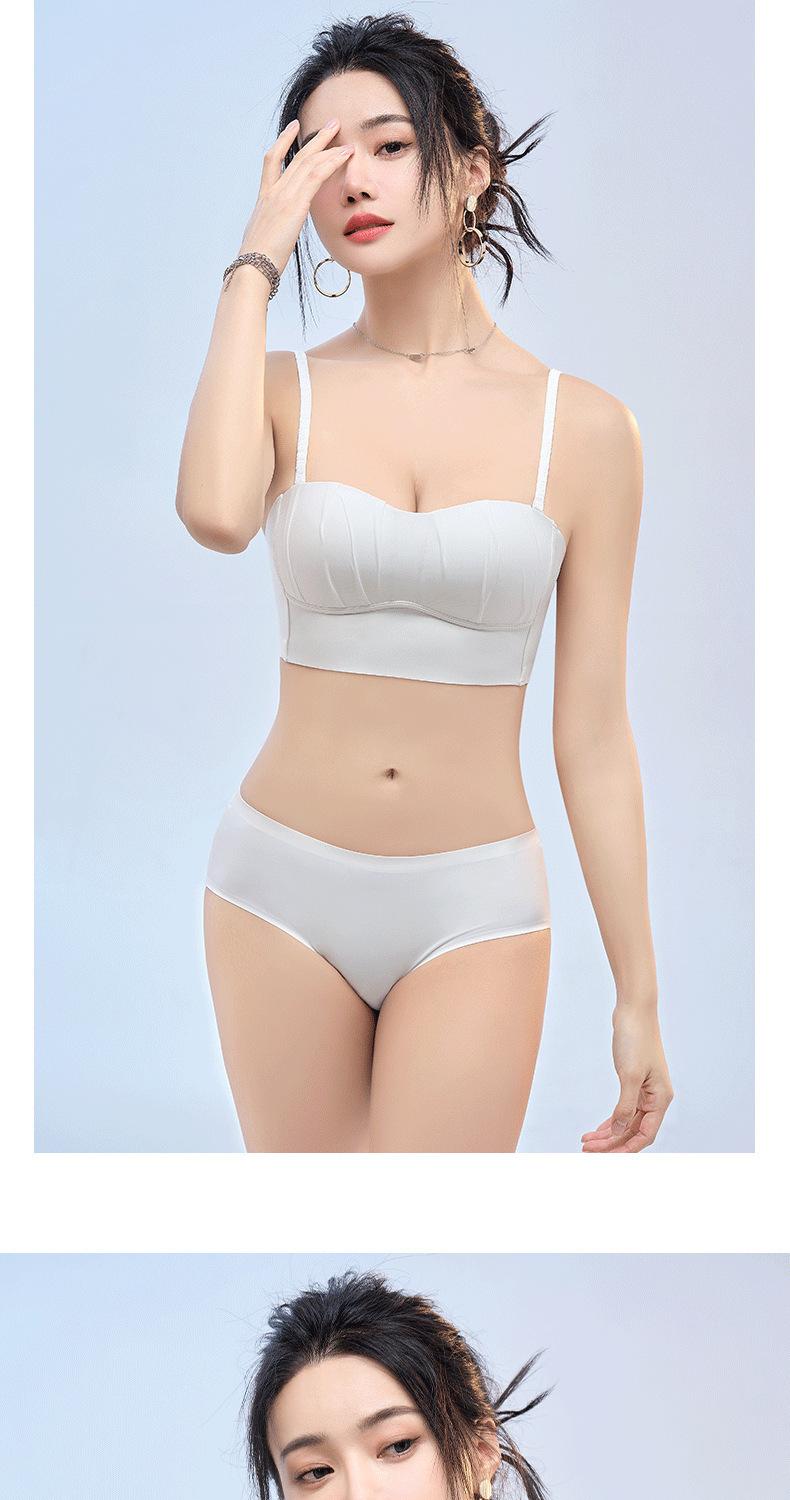 Product Introduction of YIBEIKA Women Summer Thin Style Big Breasts Look Small Breasts Anti-glare Seamless Sexy Bra 40