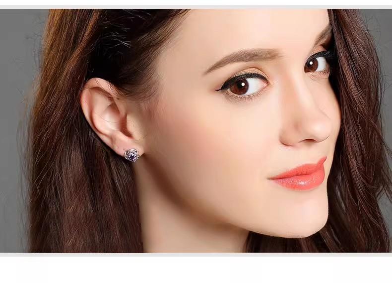 Product Introduction of Bông Tai Cỏ Ba Lá, Bạc Sterling S925, Dành Cho Phụ Nữ, Cao Cấp, Thanh Lịch Và Sang Trọng, Phong Cách Ins Đơn Giản, Bông Tai Mới Năm 2024 7