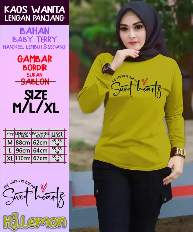 Paket 3 Lebih Hemat Kaos Wanita Lengan Panjang Bordir Lembut Atasan Soft Polos Hitam Putih Baju Cewek Oblong Lengan Panjang - CELIN CENOA - Pendek 5