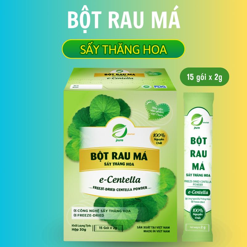 Product Introduction of Bột Rau má sấy thăng hoa Eherbal (15 gói/Hộp) 1