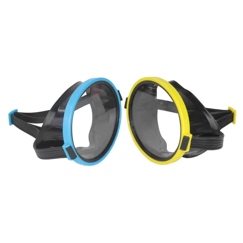 Classic Oval Dive Mask for Children, Silicone Comfort Fit, Fog Free Tempered Glass Lens, Wear it Snorkeling & Spearfishing, Single Lens Scuba Mask