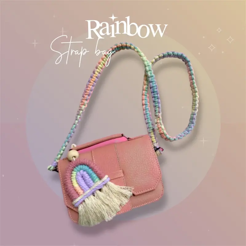 RAINBOW STRAP BAG MACRAME IHLINA 0