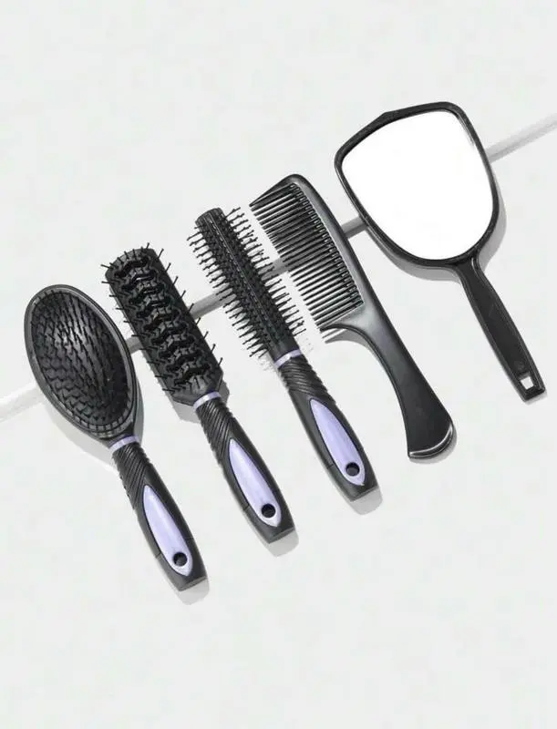 Bộ Lược Chải Tóc Kèm Gương Tiện Lơi, Lược Chải Tóc Xịn Xò Sang Chảnh Tặng Kèm Chân Đế 1