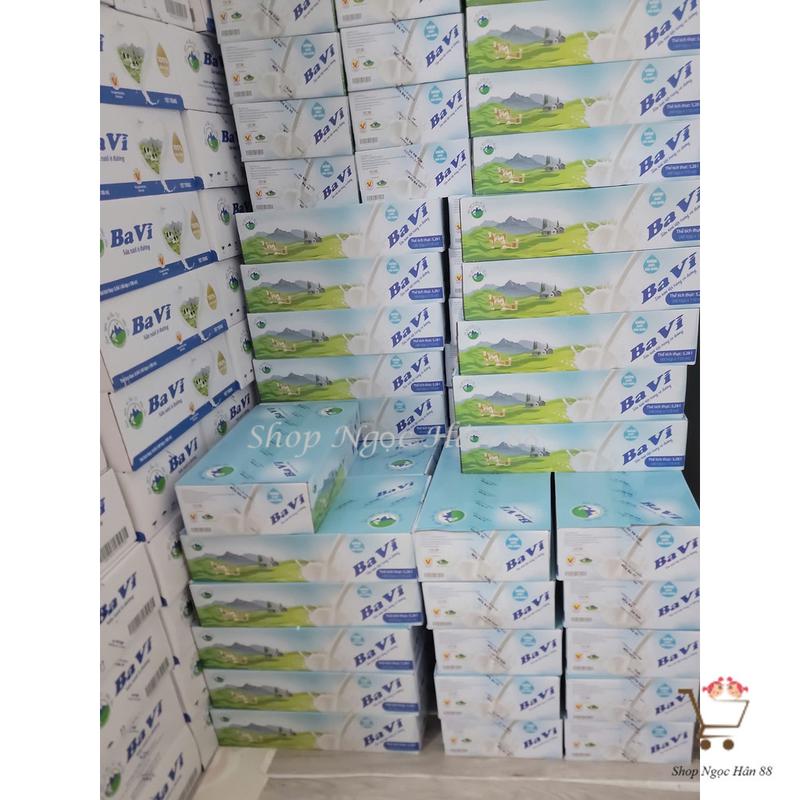 Thùng 48 hộp Sữa tươi tiệt trùng Ba Vì Có đường/ít đường 110ml/hộp 4
