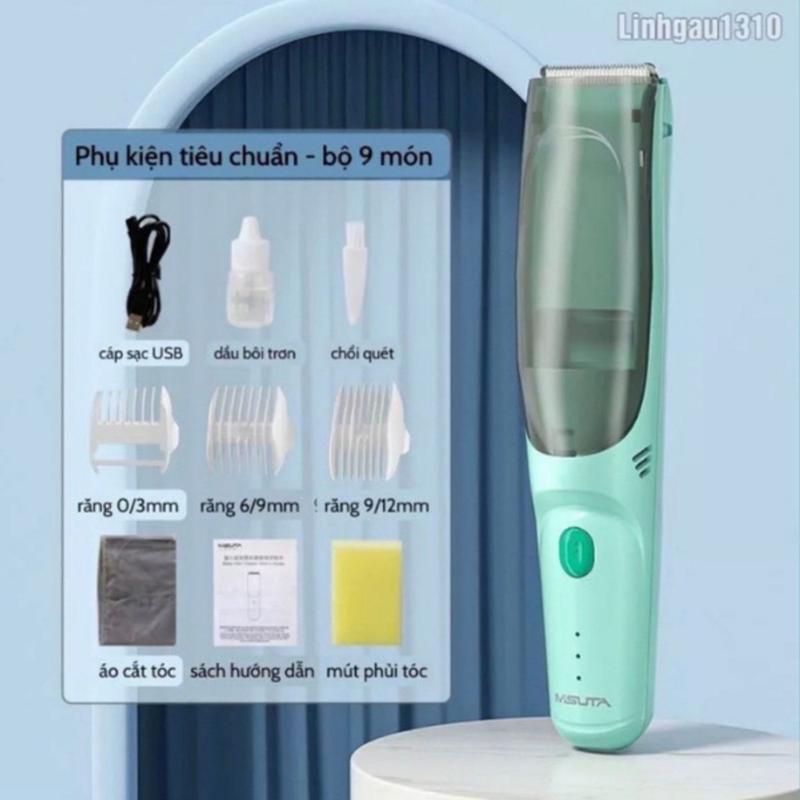  Tông Đơ Cắt Tóc Cho Bé Misuta Chấn Viền Máy Cắt Tóc Trẻ Em Có Chức Năng Hút Tóc Tự Động 