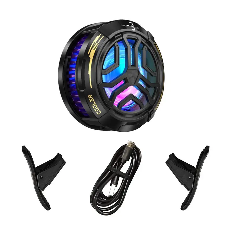 Magnetic Phone Cooler, Semiconductor Phone Cooler with LED Digital Display, Detachable Back Clip, Phone Accessories for Gaming, Watching Video 7