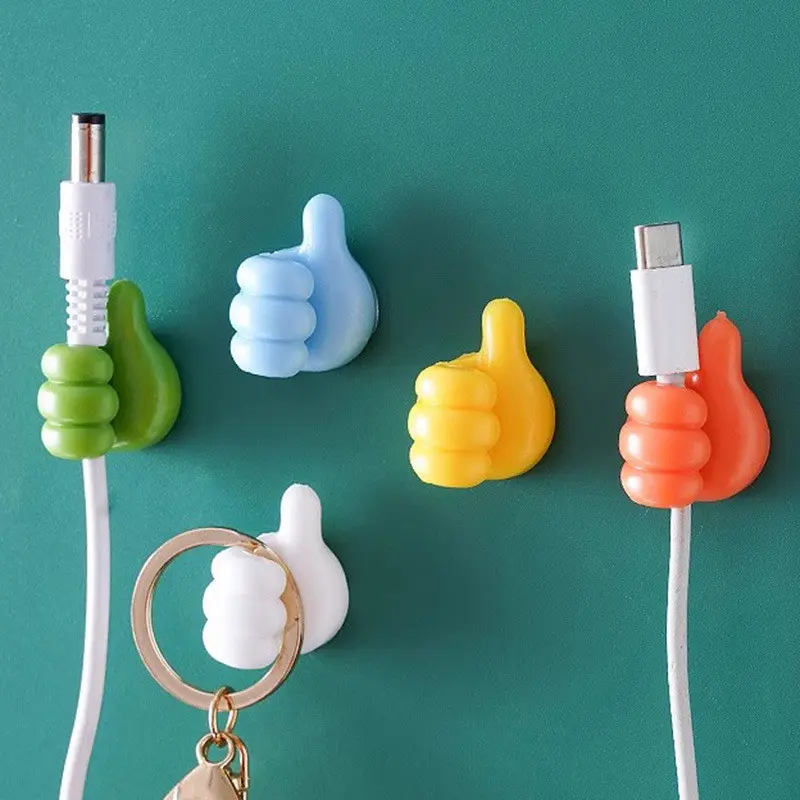 Móc Dán Tường Treo Đồ Hình Bàn Tay Cố Định, Giữ Dây Cáp Sạc Tai Nghe Đa Năng, Phụ Kiện Decor Độc Đáo [ Hỏa Tốc HCM ]