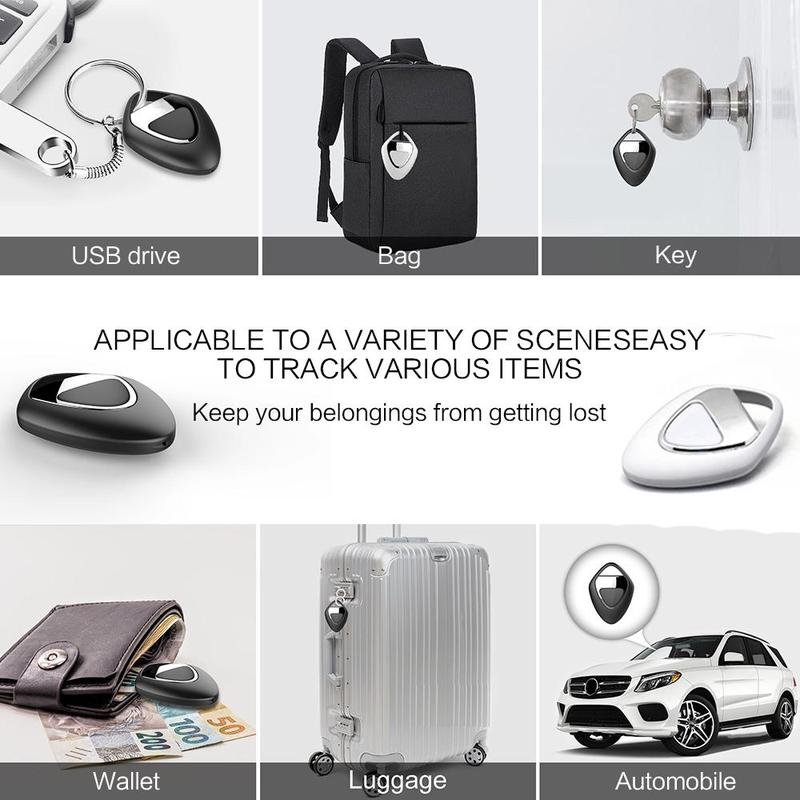 Smart GPS Tracker, 1/2/4 Counts Mini GPS Tracker, Bluetooth-compatible GPS Tracker for Earphone & Luggage, iOS Compatible GPS Tracker 8