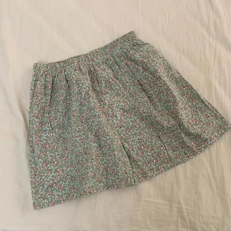 Bộ Đồ Ngủ Áo Vest Pijama, Thiết Kế Hoa, Eo Co Giãn, Ngực Có Đệm, Quần Mặc Nhà, Bộ Đồ Mùa Hè, Dành Cho Nữ 7