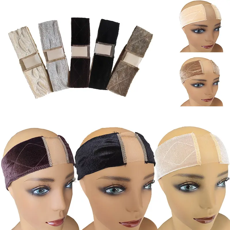 Lace Dividing Wig Hair Band Velvet Velcro Fixed Hair Band Lace Wig Grip Ban hairrope