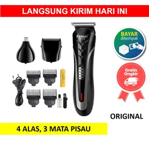 PROMO TKG Alat Mesin Potong Pangkas Cukur Rambut Bayi Baby Anak Kemei 1419 KM KM1419 KM-1419 Charger Clipper H Selamat Berbelanja
