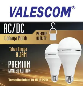 EMERGENCY Led Bohlam  Emergency Magic Cas Charge Sentuh 12 watt 15w 15 watt 18w 18 watt 22w 22 w VALESCOM MURAH   led otomatis nyala saat mati lampu Baterai